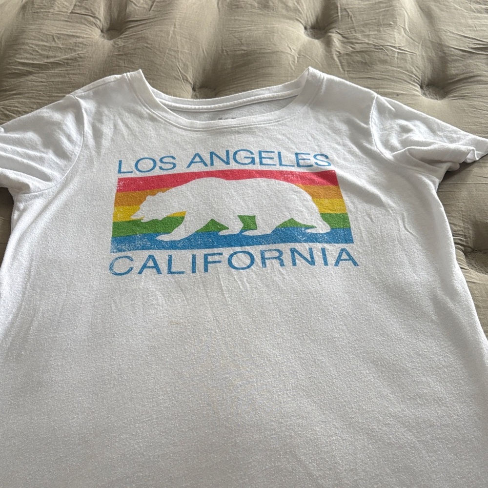 White Los Angeles California T-Shirt